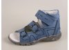 Kožené kotníčkové sandálky, sandály zn. ESSI S7035 (modrá).